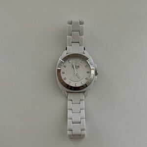 Coach Ceramic White and Silver Women's Watch